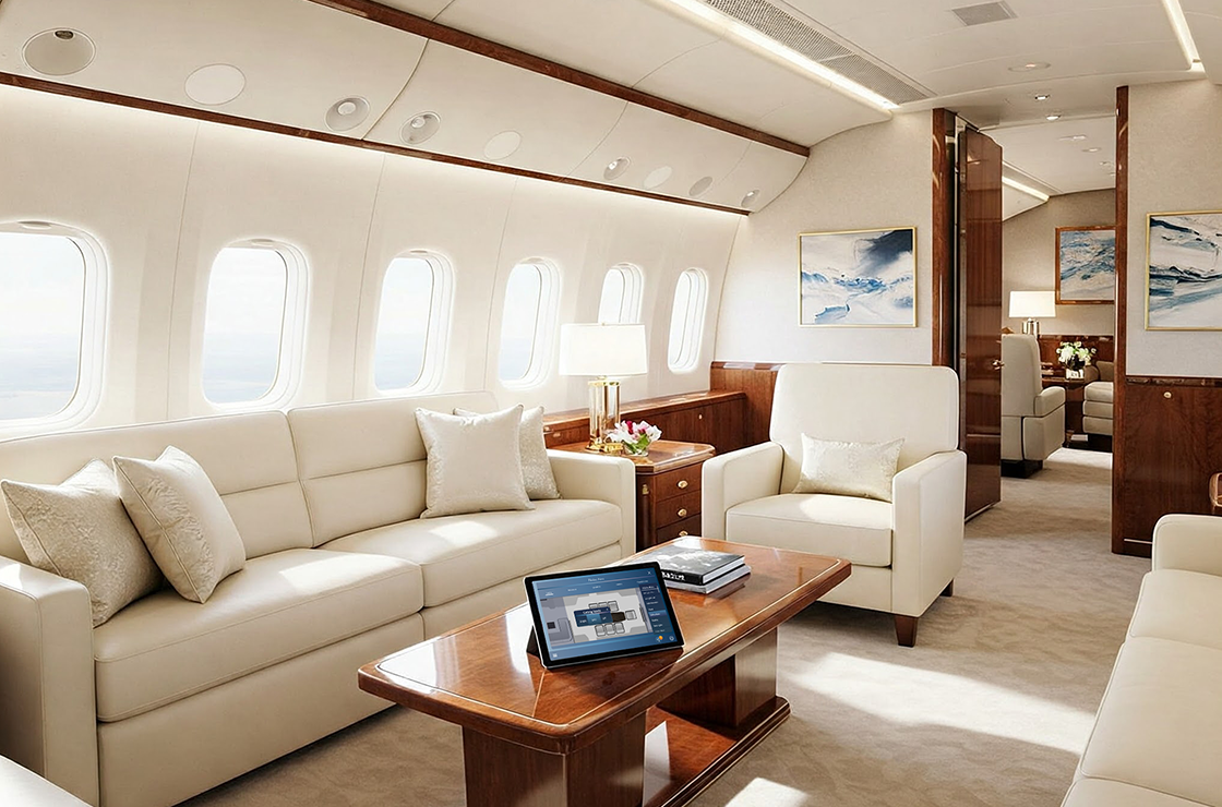 private-plane-interior-custom-software